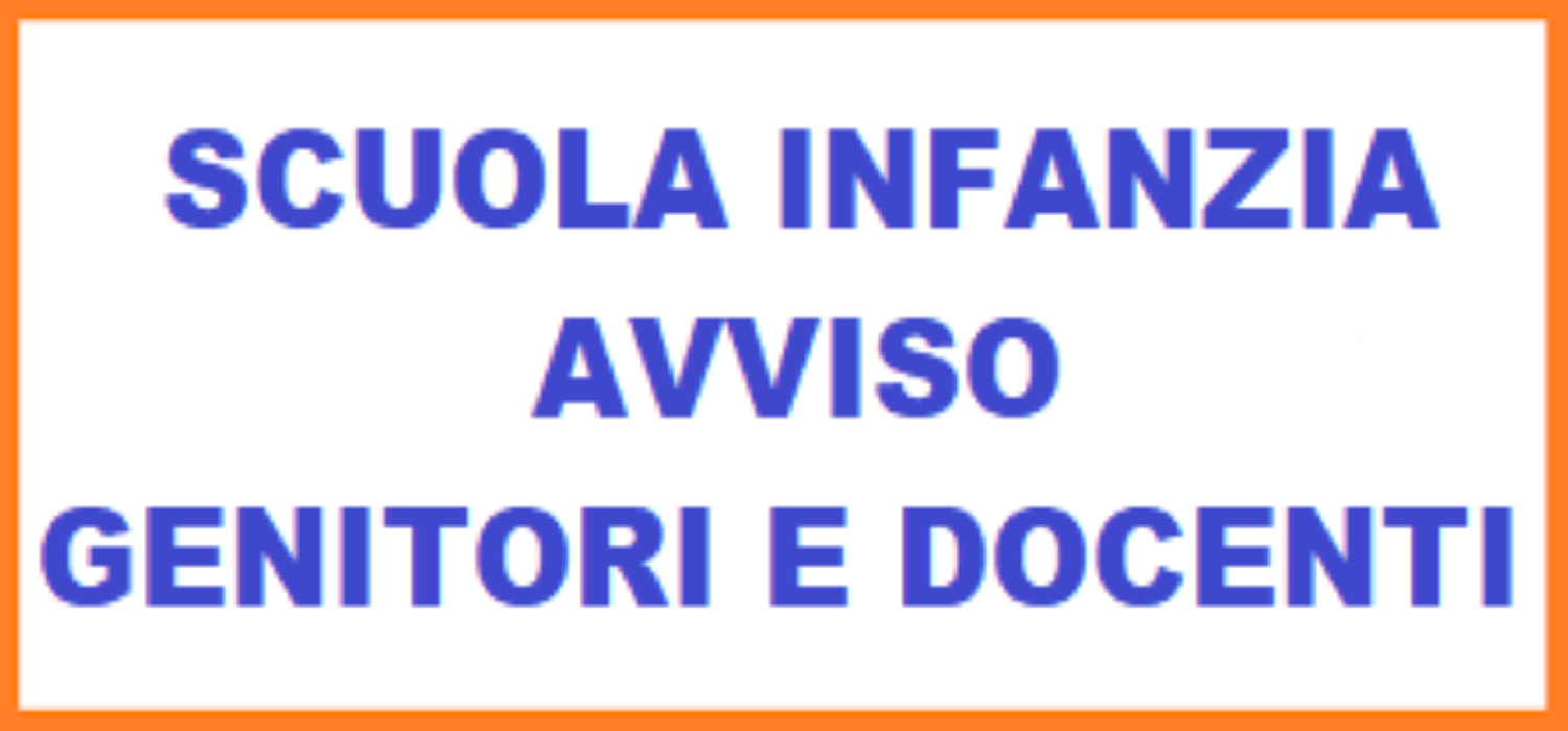 Scuola Infanzia - Riformulazione gruppi